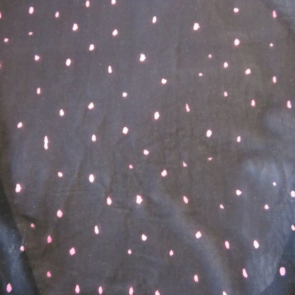 CAbi Top M Impetuous Topper Black/Pink Dots Mesh Tie Front #5978 - Picture 6 of 9